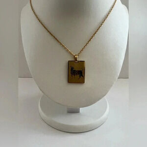 St. Soleil Taurus Zodiac Gold Pendant